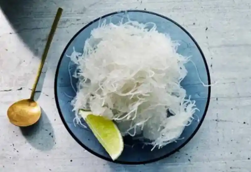 Faloodeh (Persian Lime and Rose Water Granita With Rice Noodles)