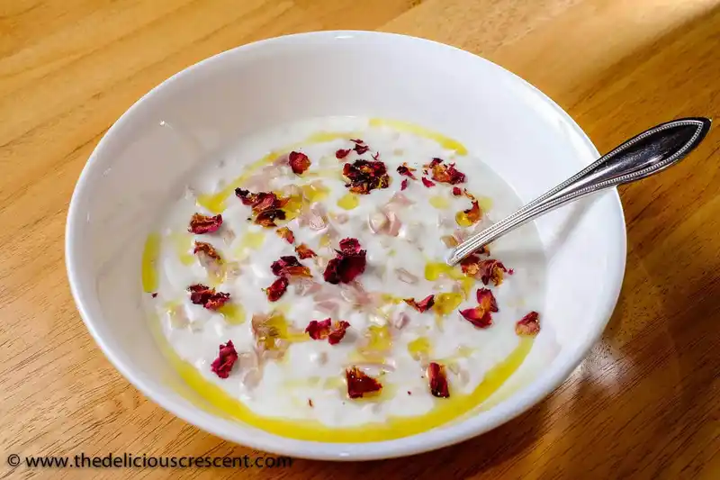 Yogurt Dip with Shallots (Mast O Musir)