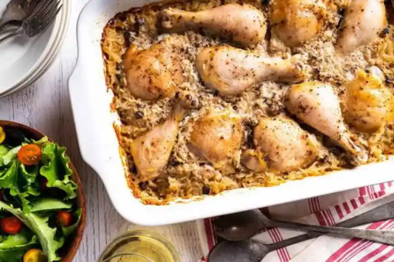Easy Chicken and Rice Casserole With Italian Dressing